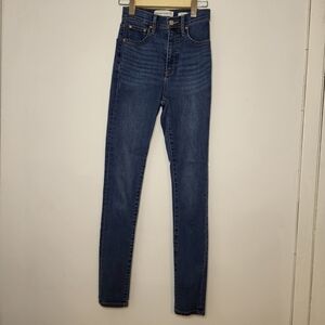 Denim Forum Stretch The Lola High Rise Pockets Skinny 30L Denim Jeans Size 24